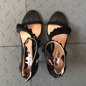 INC ruffle heels